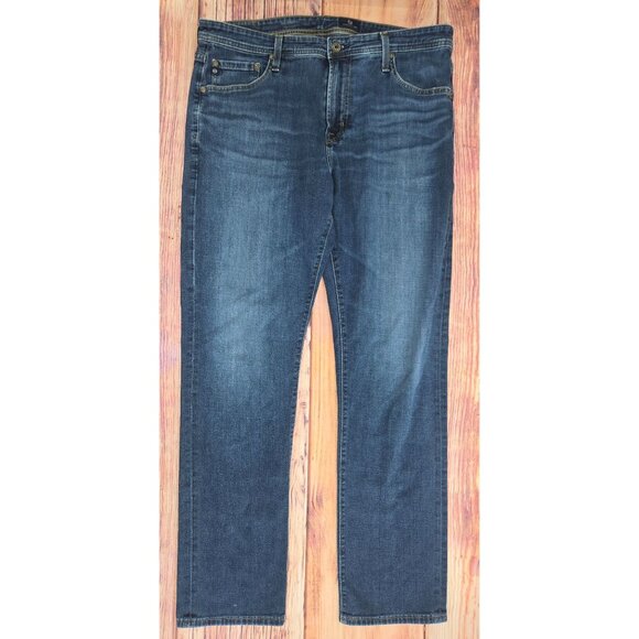 Adriano Goldschmied The Everett Slim Straight Jeans 36x32 Mens Blue Denim - Picture 1 of 9